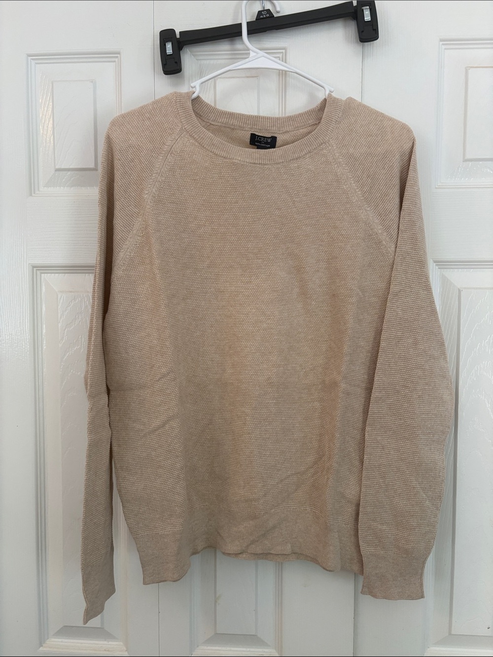 J. Crew Men’s Crewneck Sweater in Light Beige